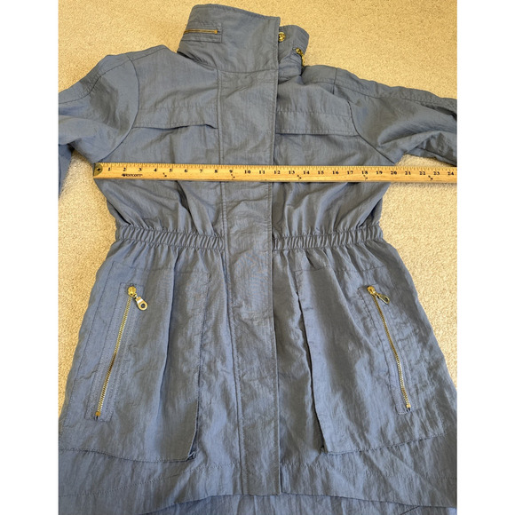 The Fillmore French Blue Full Zip Utility Rain Jacket Women’s Sz M - Picture 7 of 14